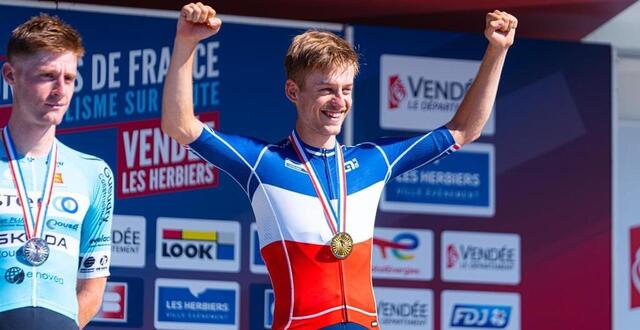 photo théo lévêque a été sacré champion de france amateurs aux herbiers le 27 juin. © lenny monnier