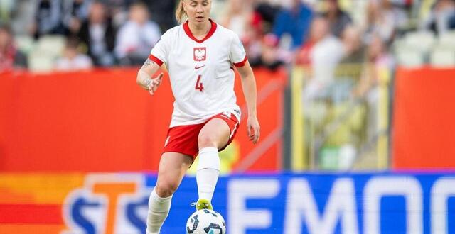 photo paulina dudek, défenseure centrale de pologne, s’apprête à vivre un premier euro avec sa sélection. © getty images via afp