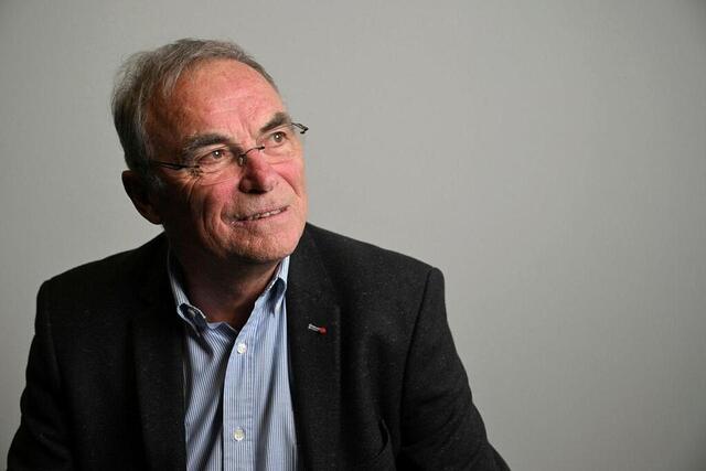 Bernard Hinault, au siège de Ouest-France. Thomas Bregardis / Ouest-France photo bernard hinault, au siège de ouest-france. © thomas bregardis / ouest-france