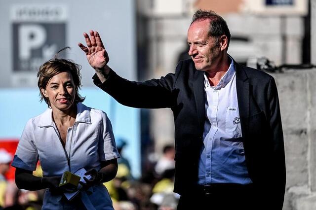 Christian Prudhomme, directeur du Tour de France, s’inquiète pour la sécurité des coureurs. Martin ROCHE / Ouest-France photo christian prudhomme, directeur du tour de france, s’inquiète pour la sécurité des coureurs. © martin roche / ouest-france