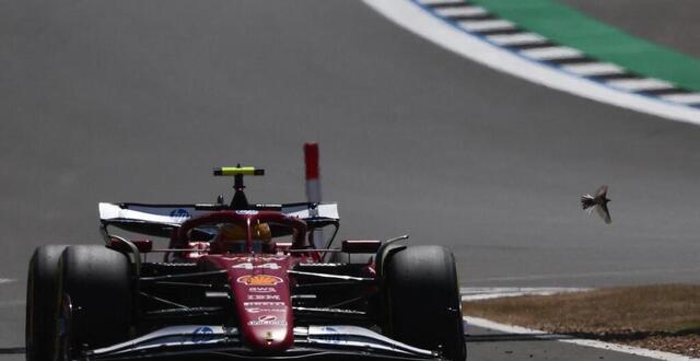 photo lewis hamilton termine 1er de la séance d’essais libres lors du grand prix de grande-bretagne. © jakub porzycki, nurphoto via afp