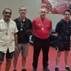photo  le président a profité de l’assemblée pour remettre une médaille aux champions vétérans gilles, christophe et olivier. 