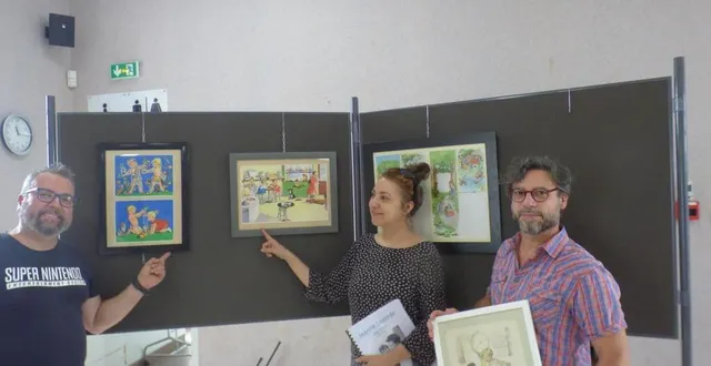 photo  les petits-enfants du couple lagarde-czinober : matthias, stéphanie et nicolas, bien décidés à honorer la mémoire de leurs grands-parents.  &copy;  ouest-france 
