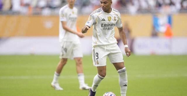 photo kylian mbappé lors du huitième de finale de coupe du monde des clubs entre le real madrid et la juventus turin (1-0). © jose breton / afp