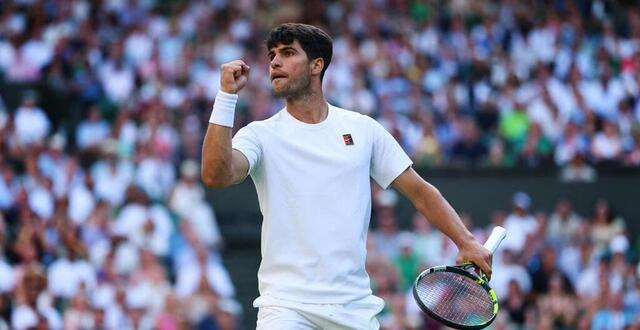 photo carlos alcaraz est au rendez-vous des huitièmes de finale de wimbledon. © dan istitene, getty images via afp