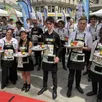 photo la course des serveuses et garçons de café a réuni 41 participants venus s’affronter depuis la place du ralliement à angers, ce samedi 5 juillet.