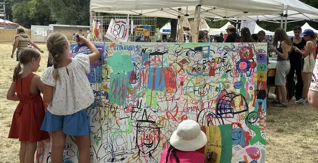 photo  la créativité des enfants mise à l’honneur au festival plein champ.  &copy;  le maine libre 
