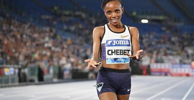 photo beatrice chebet le 6 juin dernier à rome pour la diamond league © getty images via afp