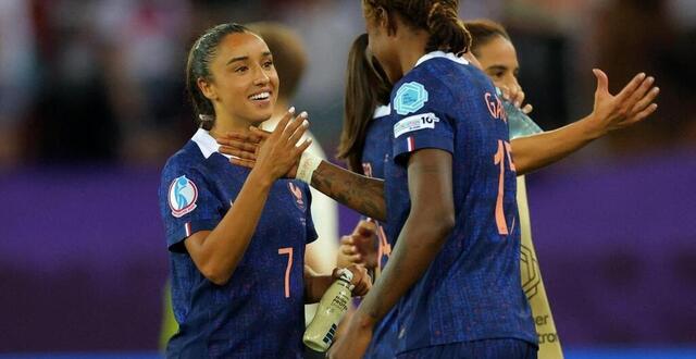 photo sakina karchaoui et les françaises ont parfaitement débuté leur euro 2025 en battant l’angleterre, tenante du titre. © reuters