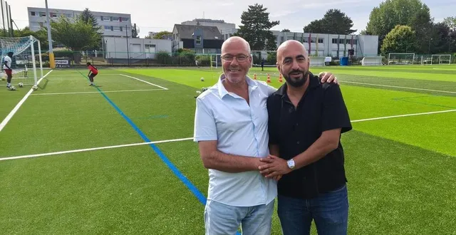 photo  le sch, club de football hérouvillais (calvados) aux 820 licenciés, a un nouveau président, jamal alayoud (à droite) précédemment président du fc saint-cloud. il succède à mohamed belouadani (à gauche), qui a occupé le poste pendant treize ans et procuré au club de solides fondations.  &copy;  ouest-france 