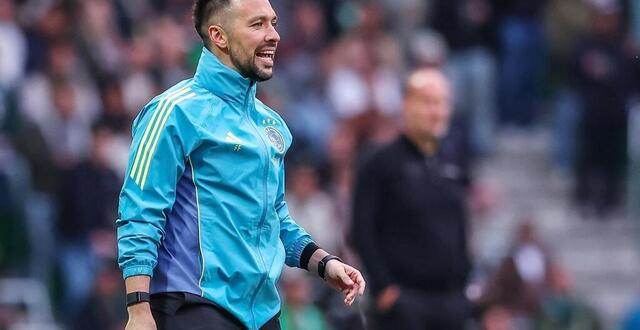 photo francesco farioli lors de son passage à l’ajax amsterdam © dppi via afp