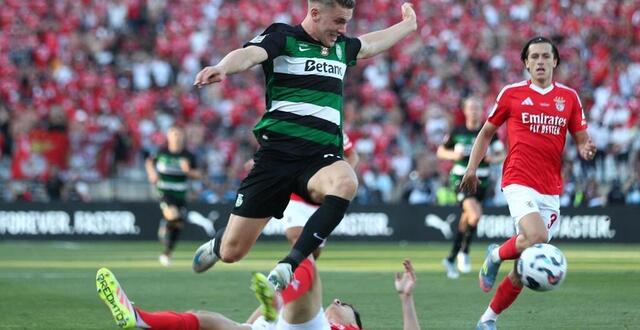 photo viktor gyokeres une nouvelle fois décisif face à benfica en mai dernier dans le derby lisboète. © carlos costa / afp