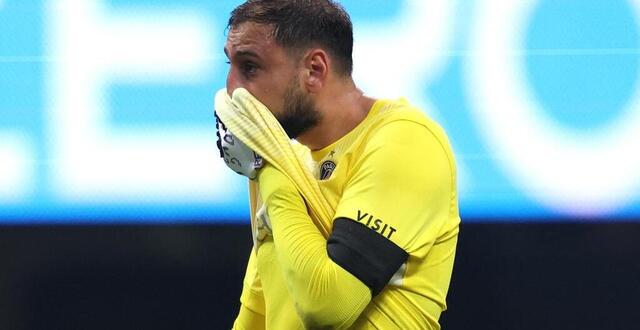 photo gianluigi donnarumma après son duel autoritaire avec jamal musiala. © kevin c. cox / afp