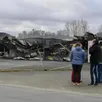 photo  le 9 mars 2023, la charcuterie ruel de bonnétable avait été dévastée par un incendie. 