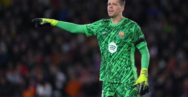 photo wojciech szczesny, ici face à benfica en ligue des champions, a prolongé avec le fc barcelone. © david ramos / getty images via afp