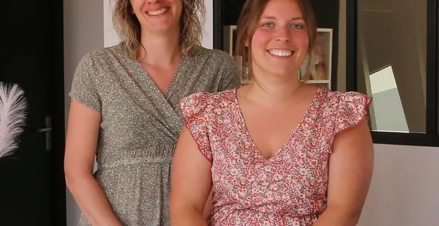 photo  cathy tijou passe le relais de l’institut de beauté passionn’elle à manon mercier, à droite sur la photo.  &copy;  ouest-france 