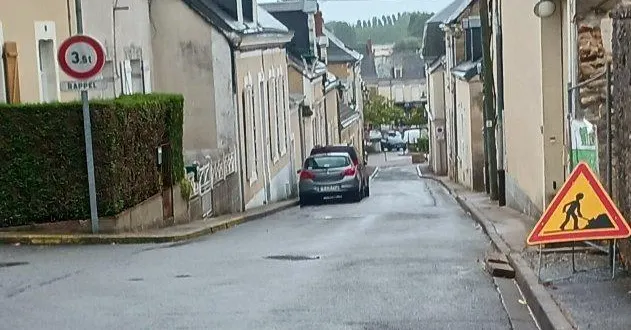 photo  la rue sainte-anne sera fermée, à partir de la rue du docteur rondeau.  &copy;  ouest-france 