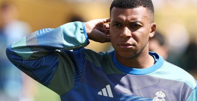 photo l’attaquant du real madrid kylian mbappé, lors de l’échauffement avant le quart de finale du mondial des clubs face à dortmund, le 5 juillet à east rutherford. © franck fife, afp