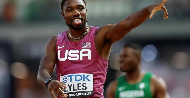 photo noah lyles avait décroché l’or durant les championnats du monde à budapest. © getty images via afp