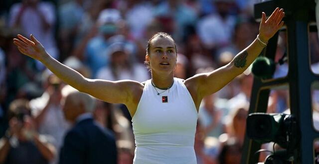 photo aryna sabalenka l’emporte face à l’allemande laura siegemund et retrouve les demi-finales de wimbledon deux ans après. © getty images via afp