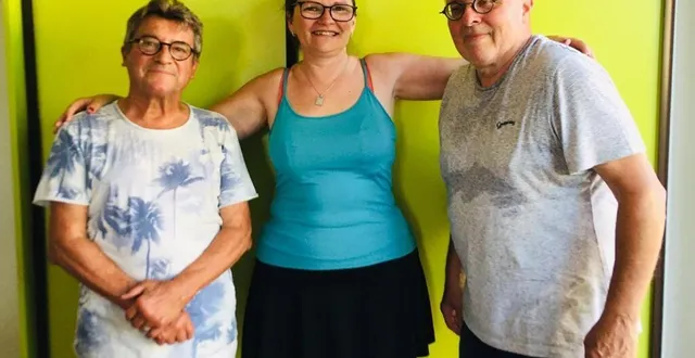 photo  christelle furon (au centre) aux côtés de jean-luc barreault, trésorier secrétaire (à droite) et jean-michel châble (à gauche).  &copy;  le maine libre 