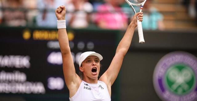 photo iga swiatek après avoir remporté son match face à liudmila samsonova © afp henry nicholls