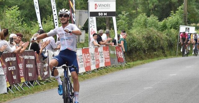 photo mathéo barusseau a participé aux 13 victoires de vendée u cette saison, en s’imposant en solitaire lors de la première étape de la route vendéenne, le 14 juin dernier. © ouest-france