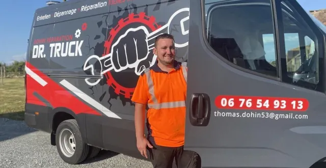 photo  thomas dohin voulait être autonome : il a créé son entreprise itinérante.  &copy;  le maine libre 