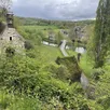 photo le point de vue depuis le haut du rocher de mesnil-glaise, frontière entre le bassin parisien et le massif armoricain.