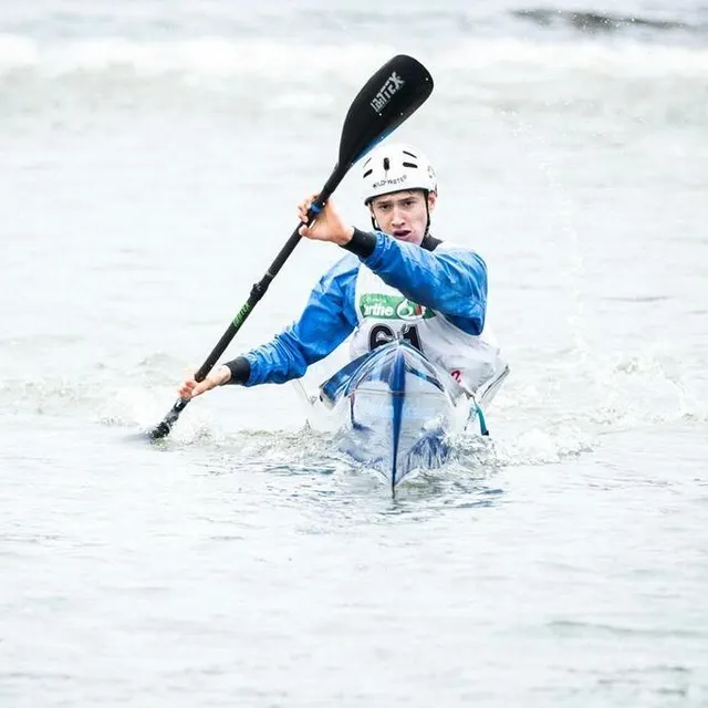 photo robin tapissier a remporté le championnat régional de kayak descente à la flèche en mars dernier  ©  archives dominique breugnot / ouest-france