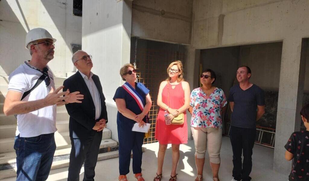 Visite guidée de la future salle de sport de Bain-de-Bretagne