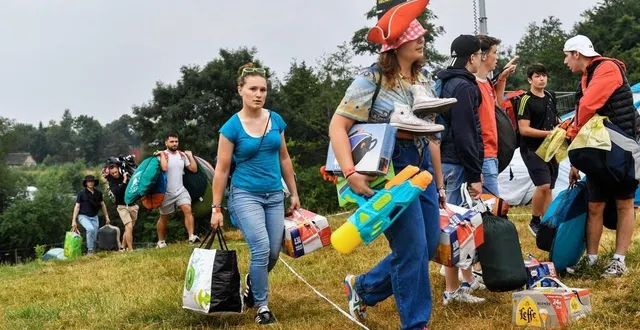 photo  au camping d’art sonic, beaucoup de festivaliers et festivalières ont leurs lots d’anecdotes.  &copy;  martin roche/archives ouest-france. 