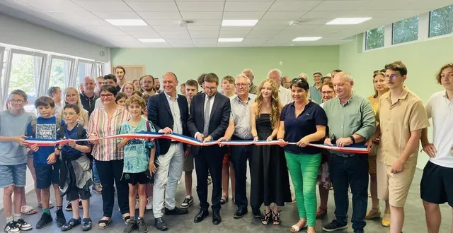 photo  moment symbolique dans un local transformé, lumineux, économe en énergie.   &copy;  le maine libre 