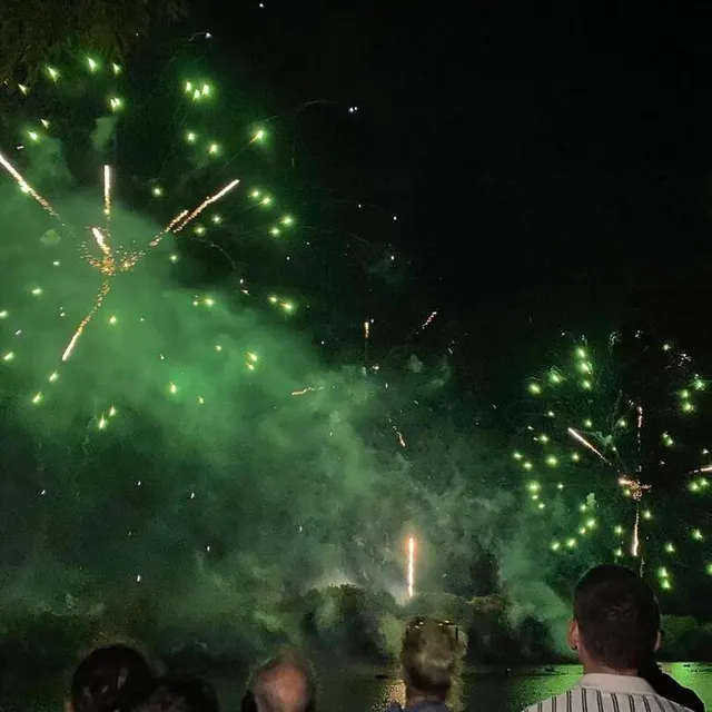 photo le feu d’artifice tiré à angers, le 13 juillet 2025.  ©  ouest-france