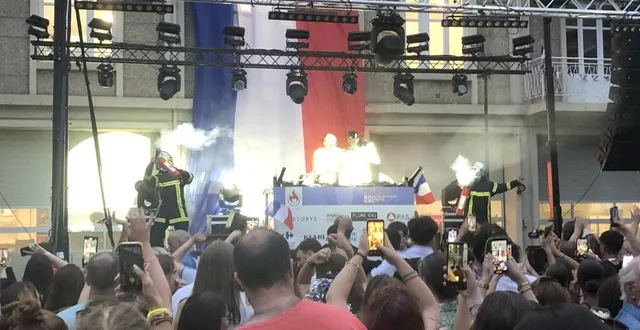 photo  le premier bal des pompiers angevins s’est tenu, ce dimanche 13 juillet 2025.  &copy;  ouest-france 
