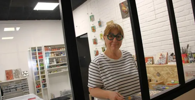 photo  régine gourdel-priem aménage son atelier au numéro 8, rue marie-harel.  &copy;  ouest-france 