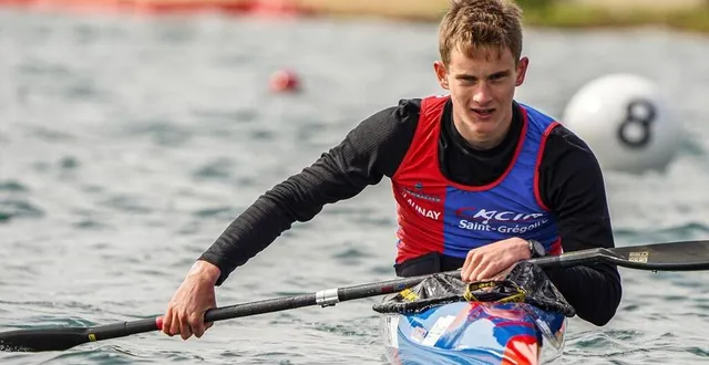 photo  philéas polet a conservé son titre de champion de france en k1 200 m junior, lors des championnats de france de sprint, du 9 au 13 juillet 2025 à libourne (gironde).  &copy;  archive ckcir 