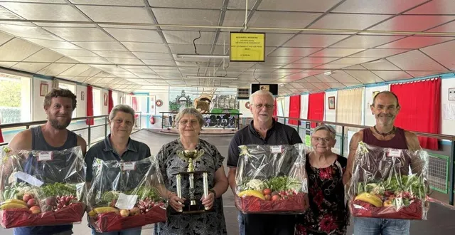 photo  la finale du challenge de la présidente s’est déroulée samedi 28 juin à la société la croix boujuau de mazé-milon. trente équipes se sont affrontées. la victoire est revenue à l’équipe d’annie simon et gérard thébault, qui se sont imposés face à cédric gallard et william pirard, sur le score de 12 à 7. la troisième place revient à hisen tauvry et jessica beugnier, la quatrième à axel despeignes et laëtitia trompette. la journée s’est terminée dans la convivialité par un vin d’honneur et un barbecue.  &copy;  co 