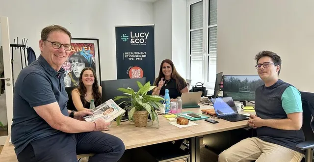 photo  angers, jeudi 10 juillet 2025. auparavant installée à weforge centre-ville, l’entreprise de bruno rollin a saisi l’opportunité de louer un bureau plus spacieux.  &copy;  co – chloé bossard 