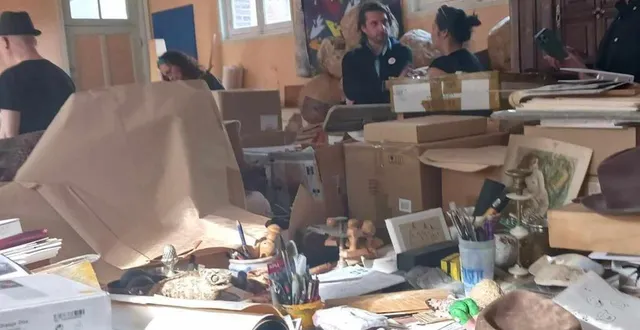 photo  l’atelier de jean-luc parant est resté tel quel depuis sa mort.  &copy;  ouest-france 