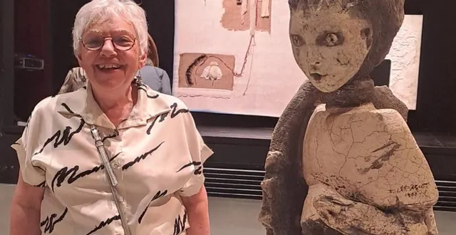 photo  hélène vidgrain, la doyenne, exposait pour la dernière fois.  &copy;  ouest-france 