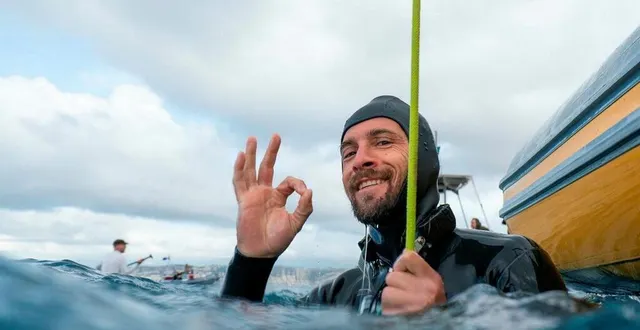 photo  l’apnéiste lavallois charles-antoine gombert.  &copy;  william kant 