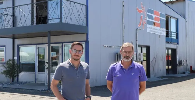 photo  antoine dabouis et didier nerrière ont repris les commandes de l’entreprise s2m, spécialisée en métallerie.  &copy;  ouest-france 