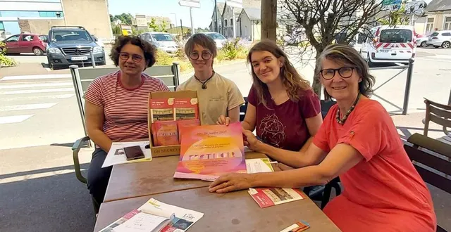 photo  mathilde estadieu, aude legendre, maëlle nedellec et galiène cohu.  &copy;  le maine libre 