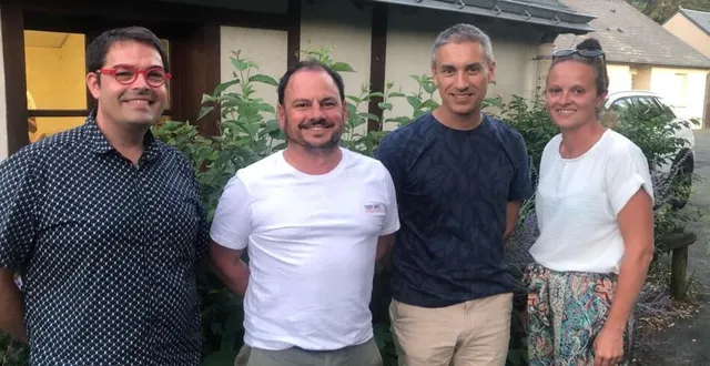 photo  les membres du bureau, de g. à d. : florent bloudeau, vincent joblin, françois nourry. aurore martin, à droite, a annoncé son départ.  &copy;  co 