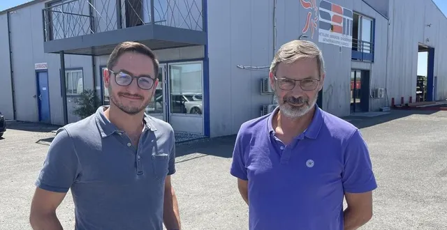 photo  anciens salariés de l’entreprise, antoine dabouis et didier nerrière ont repris l’entreprise s2m métallerie depuis le 30 juin 2025.  &copy;  le maine libre 