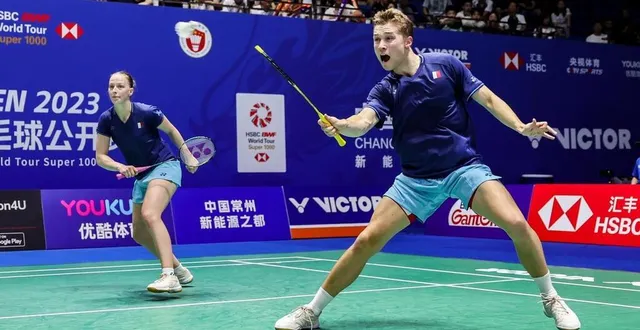 photo  la paire française du double mixte, thom gicquel et delphine delrue, a été éliminée lors du deuxième tour de l’open du japon.  &copy;  badmintonphoto 