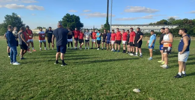photo  une trentaine de joueurs ont repris l’entraînement sous la houlette de jérémy verbois.  &copy;  co 