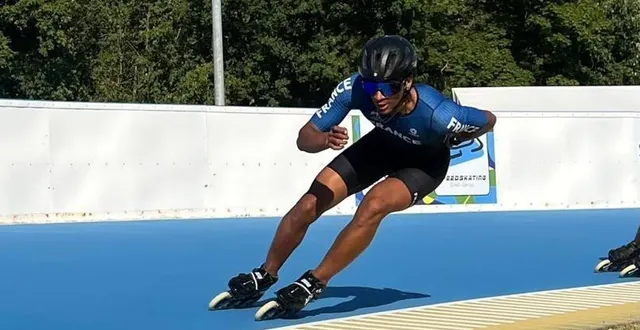 photo  enzo malfois a pourtant tout donné sur la piste allemande, sous un soleil estival.  &copy;  ouest-france 