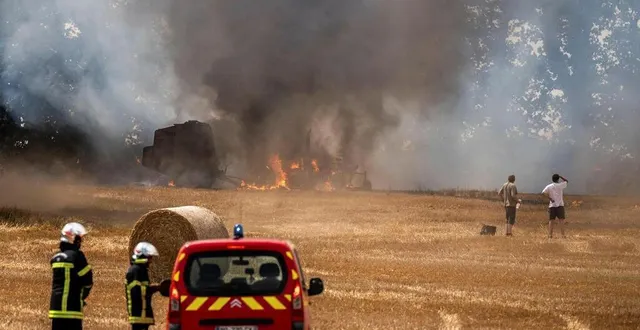 photo  trois incendies nécessitent l’intervention des pompiers ce jeudi 17 juillet 2025 en anjou (photo d’illustration).  &copy;  archives guillaume saligot / ouest-france 